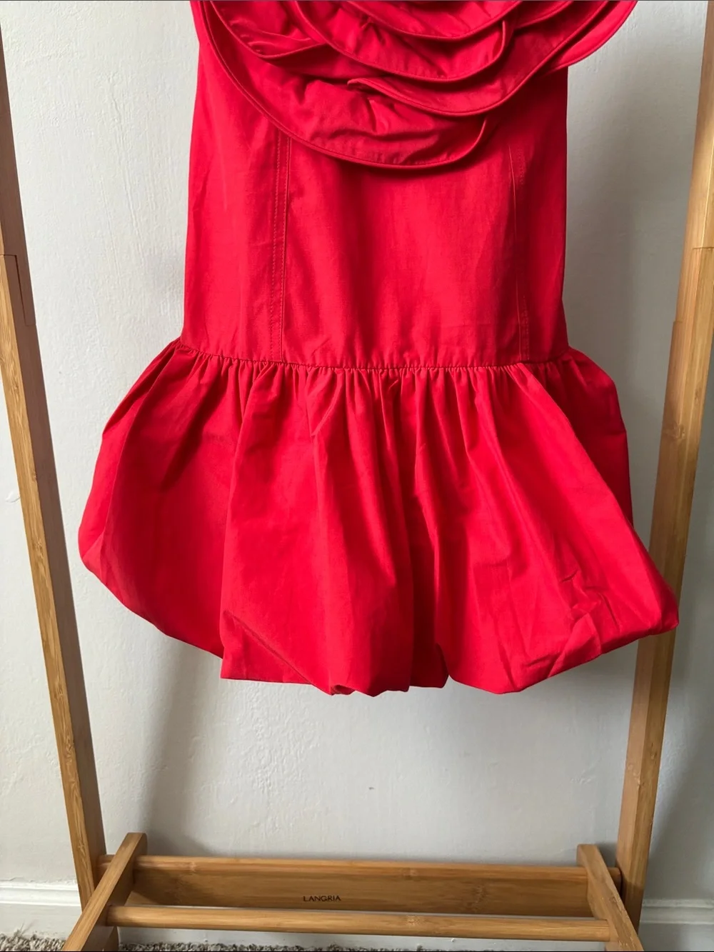 FARM Rio Red Floral Rosette Mini Dress - Picture 6 of 11